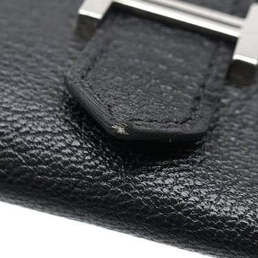エルメス HERMES ベアン 4連キーケース ブラック シェーブル キーケース シルバー金具 黒