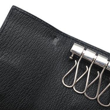 エルメス HERMES ベアン 4連キーケース ブラック シェーブル キーケース シルバー金具 黒