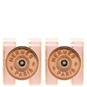 エルメス HERMES ポップアッシュ Hピアス ミニ ローズドラジェ×ローズゴールド GP エナメル ピアス PG金具 Hモチーフ RG PG ピンク