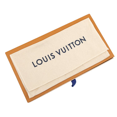ルイヴィトン LOUIS VUITTON ジッピーウォレット M82468 ネイビー レザー モノグラムジャガード 長財布 ゴールド金具 ホログラフィック メタリック ラウンドファスナー