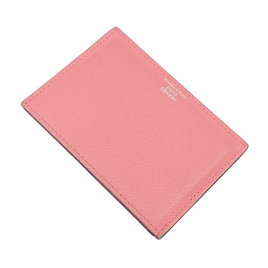 エルメス HERMES プティ シュヴォー オリゾンタル ローズエテ×ルージュアッシュ×ブリック×ジョーヌアンプル エバーカラー ヴォーエプソン カードケース 馬モチーフ