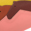 エルメス HERMES プティ シュヴォー オリゾンタル ローズエテ×ルージュアッシュ×ブリック×ジョーヌアンプル エバーカラー ヴォーエプソン カードケース 馬モチーフ