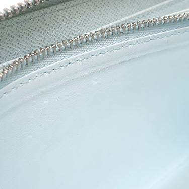 ルイヴィトン LOUIS VUITTON ジッピー ウォレット M69259 シーサイド エピレザー 長財布 シルバー金具 パステルブルー ラウンドジップ