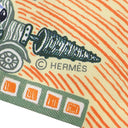 エルメス Herms ツイリー ヴェール×オレンジ×マルチカラー シルク スカーフ 【スーパー シルク クエスト】