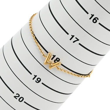 ルイヴィトン LOUIS VUITTON LV & Me イニシャルW M67180 ゴールド GP ブレスレット LVサークル