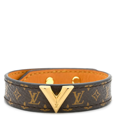 ルイヴィトン LOUIS VUITTON エッセンシャルV M6042 モノグラム メタル モノグラムキャンバス ブレスレット ゴールド金具 モノグラム