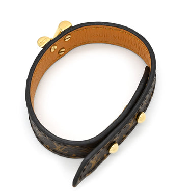 ルイヴィトン LOUIS VUITTON エッセンシャルV M6042 モノグラム メタル モノグラムキャンバス ブレスレット ゴールド金具 モノグラム