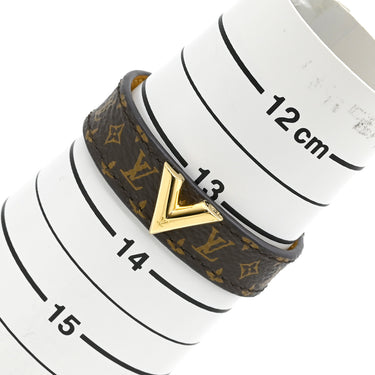 ルイヴィトン LOUIS VUITTON エッセンシャルV M6042 モノグラム メタル モノグラムキャンバス ブレスレット ゴールド金具 モノグラム