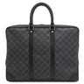 ルイヴィトン LOUIS VUITTON ポルトドキュマン ヴォワヤージュ N41125 ダミエグラフィット レザー ダミエグラフィットキャンバス ビジネスバッグ シルバー金具 鍵・パドロック・ネームタグ欠品