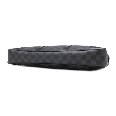 ルイヴィトン LOUIS VUITTON ポルトドキュマン ヴォワヤージュ N41125 ダミエグラフィット レザー ダミエグラフィットキャンバス ビジネスバッグ シルバー金具 鍵・パドロック・ネームタグ欠品