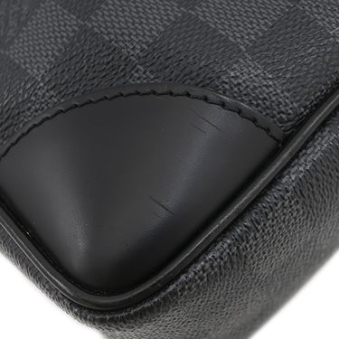 ルイヴィトン LOUIS VUITTON ポルトドキュマン ヴォワヤージュ N41125 ダミエグラフィット レザー ダミエグラフィットキャンバス ビジネスバッグ シルバー金具 鍵・パドロック・ネームタグ欠品