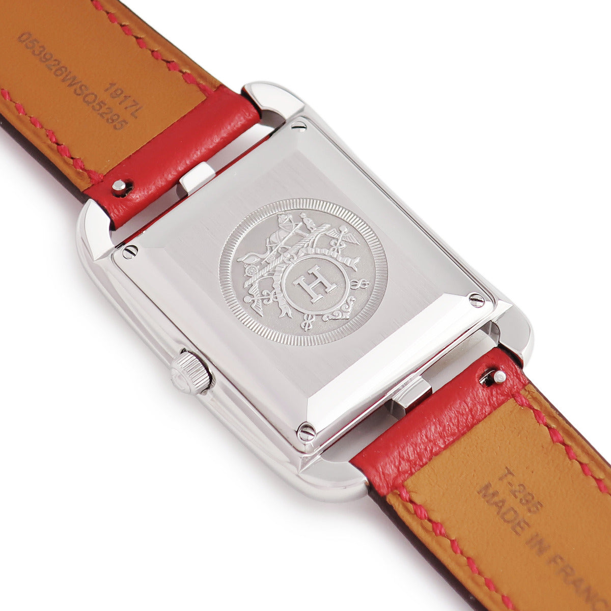 エルメス ケープコッド ドゥブルトゥール CC1.710 スクエア アラビア デイト 自動巻き レディース 腕時計 HERMES - エルメス ケープコッド ドゥブルトゥール CC1.710 スクエア