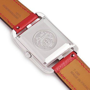 腕時計 エルメス HERMES ケープコッド ドゥブルトゥール CC1.710 自動巻き レディース スクエア アラビア デイト