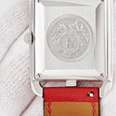 腕時計 エルメス HERMES ケープコッド ドゥブルトゥール CC1.710 自動巻き レディース スクエア アラビア デイト