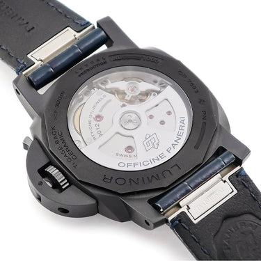 腕時計 パネライ PANERAI ルミノール GMT パワーリザーブ チェラミカ PAM01574 AB番 自動巻き メンズ 新品同様 AB番 スモールセコンド