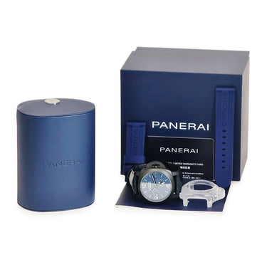腕時計 パネライ PANERAI ルミノール GMT パワーリザーブ チェラミカ PAM01574 AB番 自動巻き メンズ 新品同様 AB番 スモールセコンド
