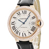 腕時計 カルティエ Cartier バロンブルー ドゥ カルティエ LM WE900851 自動巻き メンズ K18RG無垢 純正ダイヤ ローマン デイト