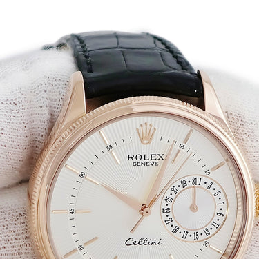 腕時計 ロレックス ROLEX チェリーニ デイト 50515 ランダム番 自動巻き メンズ ランダム番 K18エバーローズゴールド無垢 ギョウシェ