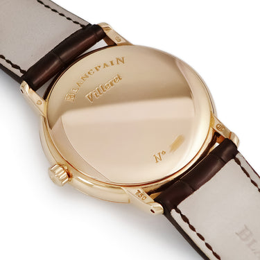 腕時計 ブランパン BLANCPAIN ヴィルレ ウルトラスリム 4040-3642-55B 自動巻き メンズ K18RG無垢 パワーリザーブインジケーター