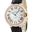 腕時計 カルティエ Cartier バロンブルー ドゥ カルティエ LM WE900851 自動巻き メンズ K18RG無垢 純正ダイヤ デイト ローマン
