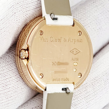 腕時計 ヴァンクリーフアーペル Van Cleef & Arpels チャーム ミニ VCAR029800 クオーツ レディース K18PG無垢 純正ダイヤ アルハンブラ