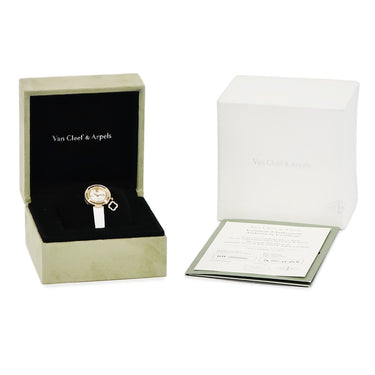 腕時計 ヴァンクリーフアーペル Van Cleef & Arpels チャーム ミニ VCAR029800 クオーツ レディース K18PG無垢 純正ダイヤ アルハンブラ