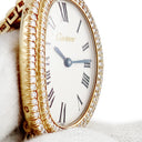 腕時計 カルティエ Cartier ベニュワール SM 820911A6 手巻き レディース OH済 K18YG無垢 純正ダイヤ オーバル ヴィンテージ
