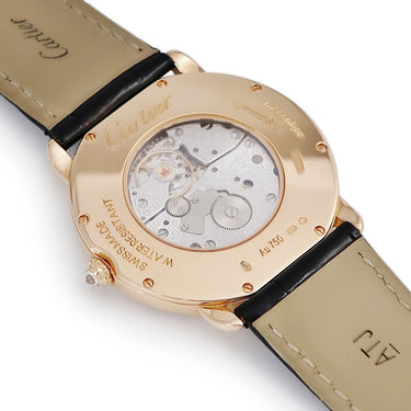 腕時計 カルティエ Cartier ロンド ルイ カルティエ LM WR000651 手巻き メンズ K18PG無垢 純正ダイヤ ローマン 青針