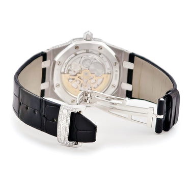 腕時計 オーデマピゲ AUDEMARS PIGUET ロイヤルオーク タキシード 15154BC.ZZ.D004CU.01 自動巻き メンズ K18WG無垢 純正ダイヤ 黒