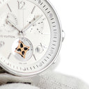 腕時計 ルイヴィトン LOUIS VUITTON タンブール ムーンスター 35 MM Q8G00Z クオーツ レディース デイト クロノグラフ モノグラムフラワー