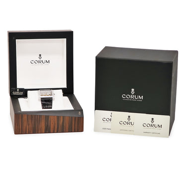 腕時計 コルム CORUM ゴールデンブリッジ レディ 113.353.69/0081 0019G 手巻き レディース K18WG無垢 スケルトン 純正ダイヤ