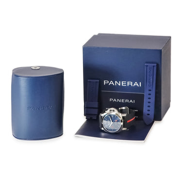 腕時計 パネライ PANERAI ルミノール クアランタ ルナ ロッサ ビテンポ PAM01404 Z番 自動巻き メンズ Z番 スモールセコンド デイト GMT