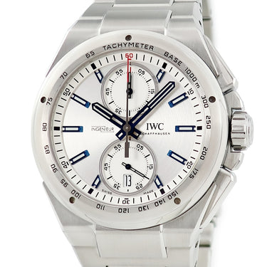 腕時計 IWC IWC インヂュニア クロノグラフ レーサー IW378510 自動巻き メンズ シルバー 青針 スモールセコンド デイト