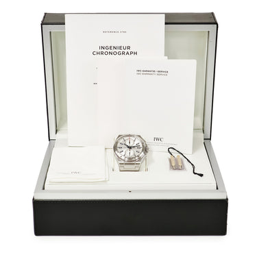 腕時計 IWC IWC インヂュニア クロノグラフ レーサー IW378510 自動巻き メンズ シルバー 青針 スモールセコンド デイト