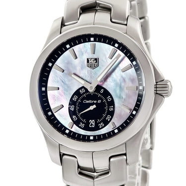 腕時計 タグホイヤー TAG Heuer リンク オートマティック キャリバー6 WJF211K.BA0570 自動巻き メンズ OH済 ブラック シェル 日本限定