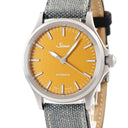 腕時計 ジン SINN 556 シトリンイエロー 556.CY 自動巻き メンズ 新品同様 ラウンド オートマチック バー シースルーバック 限定