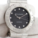 腕時計 ブルガリ Bvlgari ディアゴノ スポーツ LCV29S 自動巻き レディース 純正11Pダイヤ ブラック デイト オートマティック