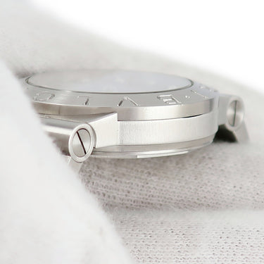 腕時計 ブルガリ Bvlgari ディアゴノ スポーツ LCV29S 自動巻き レディース 純正11Pダイヤ ブラック デイト オートマティック