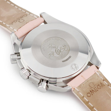 腕時計 オメガ OMEGA スピードマスター リデュースド クロノグラフ 3834.74.34 自動巻き レディース シェル タキメーター