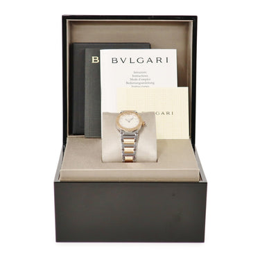 腕時計 ブルガリ BVLGARI ブルガリブルガリ BBLP26SG BBL26WSPG クオーツ レディース K18PG×SS コンビ 純正12Pダイヤ シェル