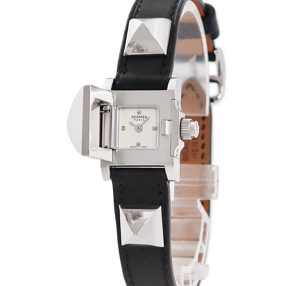 新品同様◎希少◎エルメス メドール ペンケース 本革 スタッズ 男女兼用 箱あり エルメス HERMES メドール スタッズ ペンケース ポーチ レッド