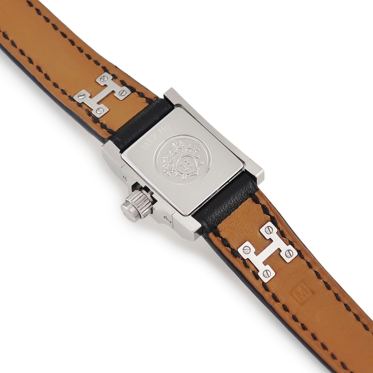 エルメス HERMES ミニ メドール ME2.110 クオーツ レディース シルバー