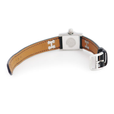 腕時計 エルメス HERMES ミニ メドール ME2.110 クオーツ レディース シルバー スクエア スタッズ 開閉式 ハンターケース