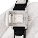 腕時計 エルメス HERMES ミニ メドール ME2.110 クオーツ レディース シルバー スクエア スタッズ 開閉式 ハンターケース