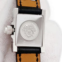 腕時計 エルメス HERMES ミニ メドール ME2.110 クオーツ レディース シルバー スクエア スタッズ 開閉式 ハンターケース