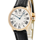 腕時計 カルティエ Cartier ロンド ルイ カルティエ W1538051 手巻き メンズ K18PG無垢 ローマン ギョウシェ 青針