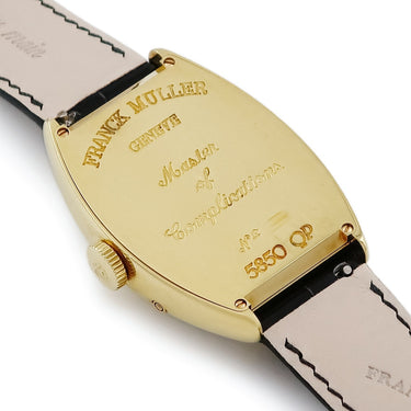 腕時計 フランクミュラー FRANCK MULLER トノウカーベックス パーペチュアルカレンダー 5850QP 自動巻き メンズ K18YG無垢 ムーンフェイズ