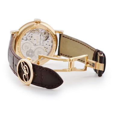 腕時計 ブレゲ BREGUET クラシック クロノメトリー 7727 7727BR/12/9WU 手巻き メンズ K18RG無垢 シルバー ギョウシェ 青針