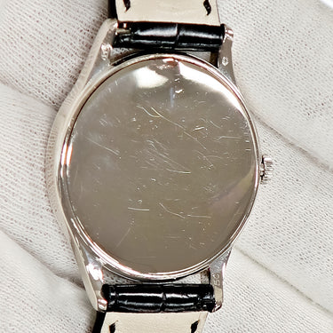 腕時計 パテックフィリップ PATEK PHILIPPE カラトラバ 4896G-001 手巻き レディース K18WG無垢 純正ダイヤ ナイトブルー バー ギヨシェ