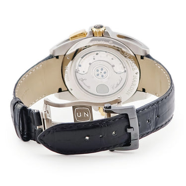 腕時計 ユリスナルダン ULYSSE NARDIN ソナタ ストリームライン 675-00 自動巻き メンズ チタン×K18RG×セラミック ブラック アラーム